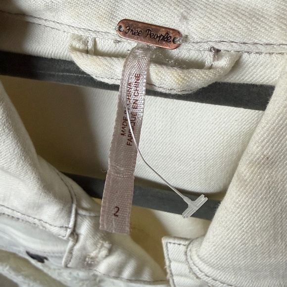 Free People Cream Lace Jean Jacket - Picture 7 of 7